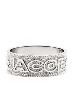 Bransoletka z kryształkami Marc Jacobs srebrna