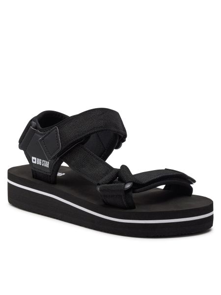 Sandale s uzorkom zvijezda Big Star Shoes crna