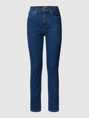 Jeansy skinny z wysoką talią slim fit Tommy Hilfiger niebieskie