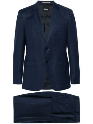 Vlnený oblek Boss modrá