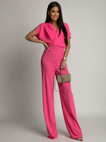 Elegantne pükskostüüm Fasardi roosa