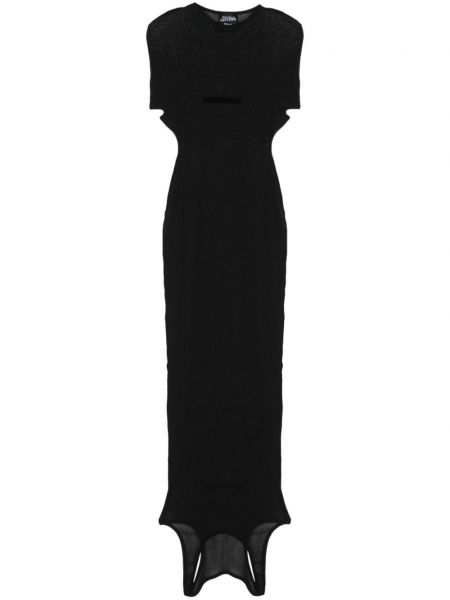 Mrežasta haljina Jean Paul Gaultier crna