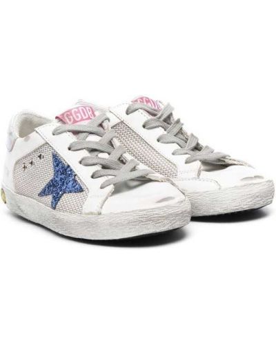 Stjernemønster blonder snøring sneakers for jenter Golden Goose Kids