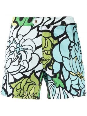 Kratke hlače s cvetličnim vzorcem s potiskom Tom Ford