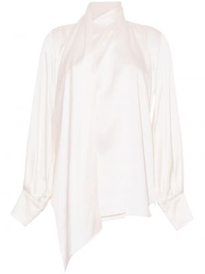Копринена блуза Adam Lippes бяло