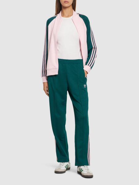 Spodnie relaxed fit Adidas Originals zielone