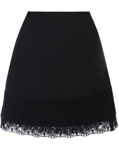 Кружевная юбка мини Shatu черная