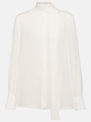 Blusa de raso Valentino blanco