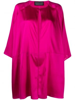 Шелковое пальто Gianluca Capannolo, розовое