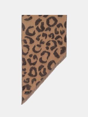 Bufanda con estampado animal print V.fraas marrón