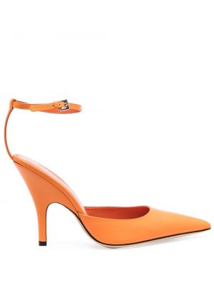 Pantofi cu toc By Far portocaliu