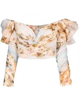 Bluză cu model floral cu imagine Zimmermann