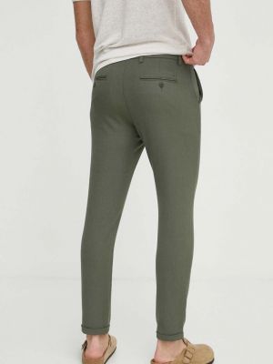 Jednobarevné kalhoty Les Deux zelené
