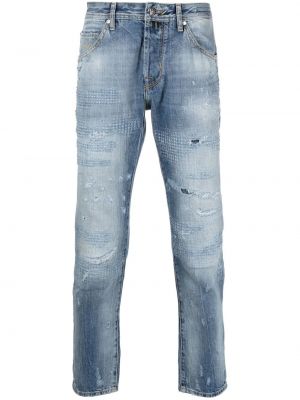 Smal skinny fit-jeans Jacob Cohën blå