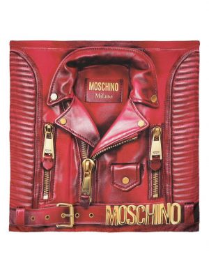 Hodvábna bunda s potlačou Moschino