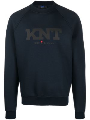 Trykt sweatshirt Kiton blå