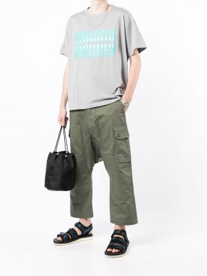 „cargo“ stiliaus kelnės Fumito Ganryu žalia