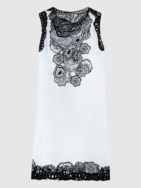 Біла мереживна сукня міді Jil Sander
