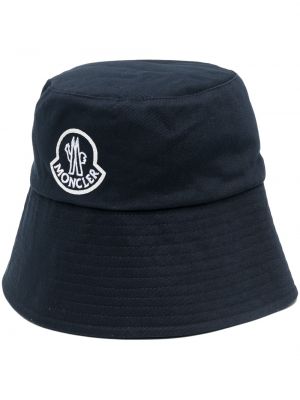 Siuvinėtas kepurė Moncler mėlyna