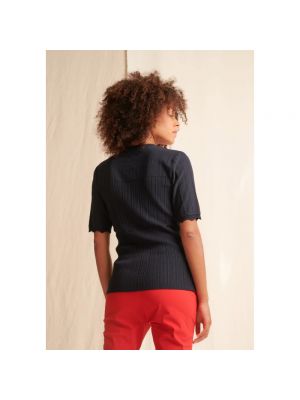 Jersey de tela jersey de cuello redondo Jane Lushka azul