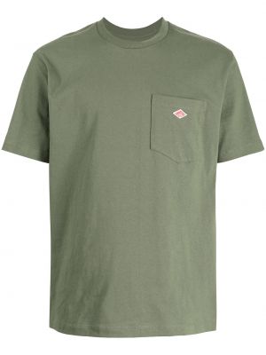 Тениска с джобове Danton зелено
