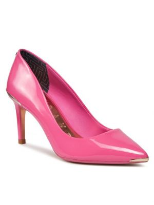 Полуотворени обувки с ток Ted Baker розово