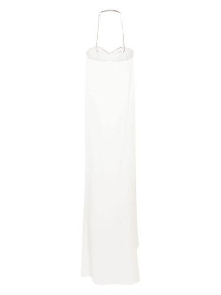 Robe de soirée à imprimé en cristal Genny blanc
