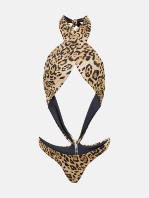Costum de baie cu imagine cu model leopard Reina Olga