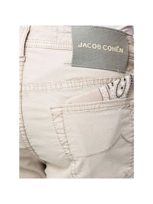 Pantalones slim fit de algodón Jacob Cohen beige