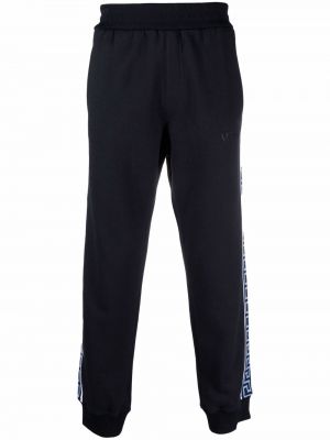 Спортни панталони Versace синьо