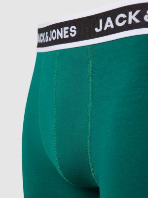 Bokserki slim fit Jack & Jones zielone