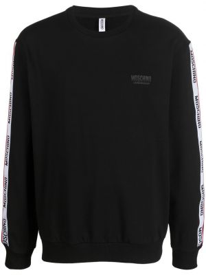 Rund hals sweatshirt Moschino svart