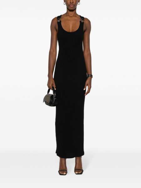 Chunky dlouhé šaty Jean Paul Gaultier černé