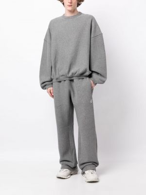 Sweatshirt mit stickerei mit rundem ausschnitt Alexander Wang grau