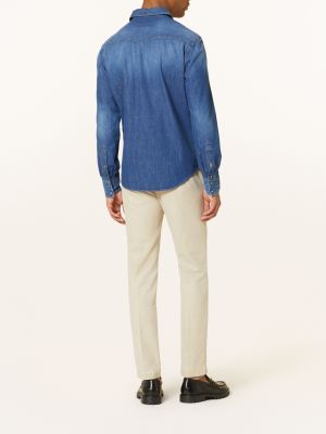 Koszula jeansowa slim fit Jacob Cohen niebieska
