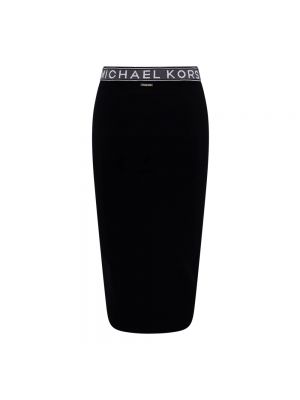 Falda de tubo Michael Kors negro