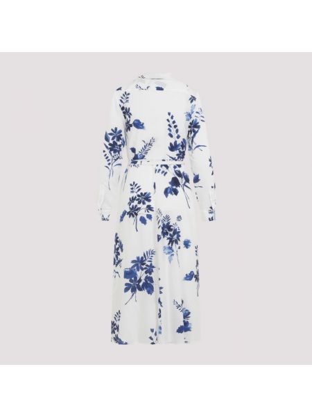 Kopertowa sukienka w kwiatki Ralph Lauren biały