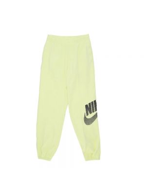 Spodnie sportowe polarowe oversize Nike zielone