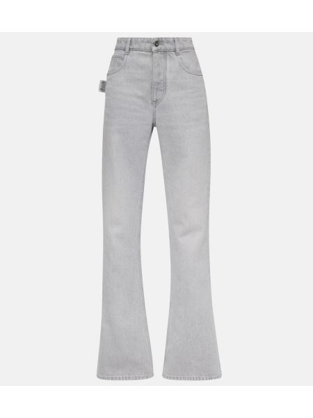 Flare jeans med hög midja Bottega Veneta grå