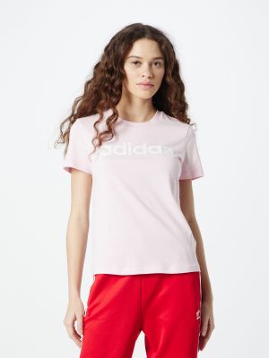 Тениска slim Adidas розово