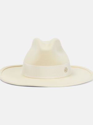 Filc gyapjú kalap Maison Michel fehér