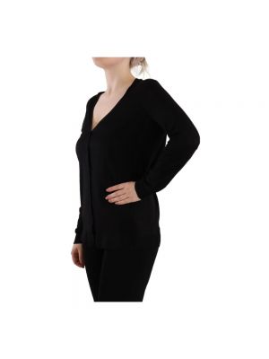 Top de lana con escote v Dolce & Gabbana negro