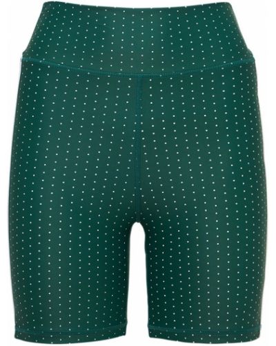 Pantaloni scurți pentru ciclism cu talie înaltă The Upside verde