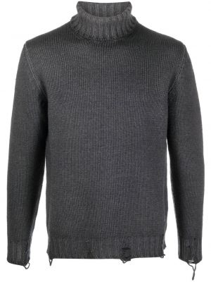 Плетен пуловер Pt Torino сиво