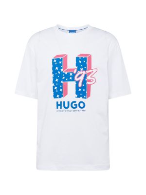 Voľné priliehavé tričko Hugo biela
