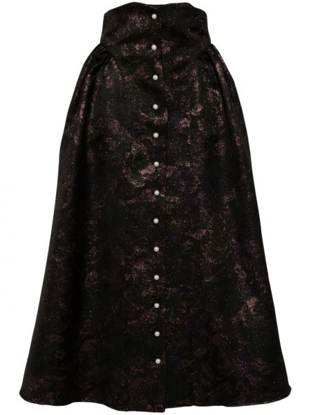 Jacquard midi suknja Batsheva crna