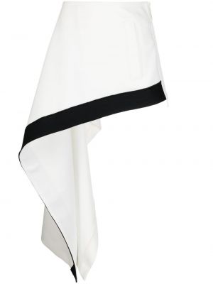 Asymetrické midi sukně z polyesteru s kapsami Sacai