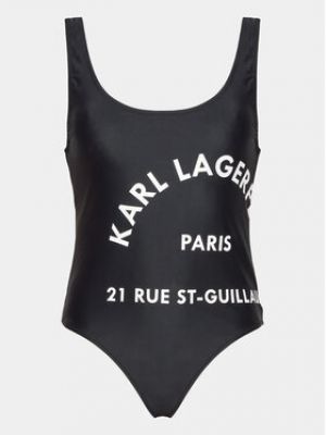 Jednodílné plavky Karl Lagerfeld černé