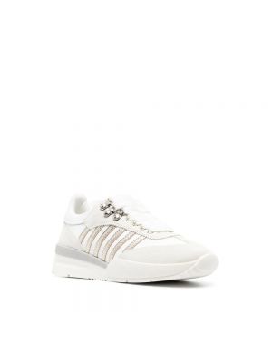 Sneakersy w paski Dsquared2 białe