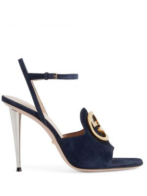 Sandales ar papēžiem Gucci zils